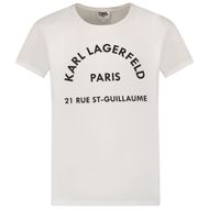 Afbeelding van Karl Lagerfeld Z15T59 kinder t-shirt wit