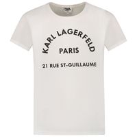 Picture of Karl Lagerfeld Z15T59 kids t-shirt white