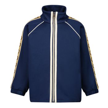 Gucci 616276 baby vest blauw Afbeelding van Gucci 616276 baby vest blauw