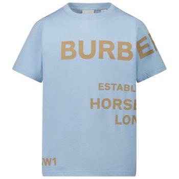 Burberry 8050496 kinder t-shirt licht blauw Afbeelding van Burberry 8050496 kinder t-shirt licht blauw