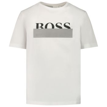 Boss J25G89 kinder t-shirt wit Afbeelding van Boss J25G89 kinder t-shirt wit