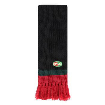 Gucci 634326 Kinderschal Schwarz Bild von Gucci 634326 Kinderschal Schwarz