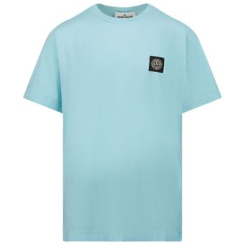 Stone Island 20147 kinder t-shirt turquoise Afbeelding van Stone Island 20147 kinder t-shirt turquoise