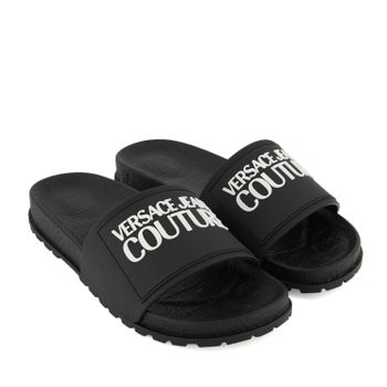 Versace Couture E0YVBSQ2 heren slippers zwart Afbeelding van Versace Couture E0YVBSQ2 heren slippers zwart