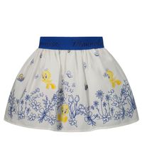 Picture of MonnaLisa 319701 baby skirt white