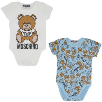 Moschino MQY017 rompertje licht blauw Afbeelding van Moschino MQY017 rompertje licht blauw