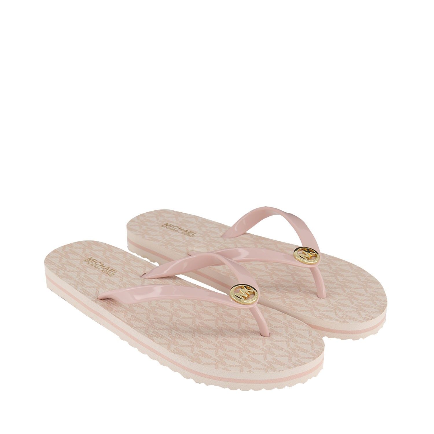 michael kors pink flip flops