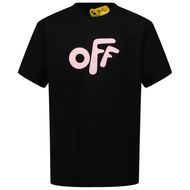 Afbeelding van Off-White OGAA001S22JER005 kinder t-shirt zwart/roze
