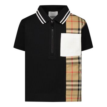 Burberry 8042319 baby polo zwart Afbeelding van Burberry 8042319 baby polo zwart