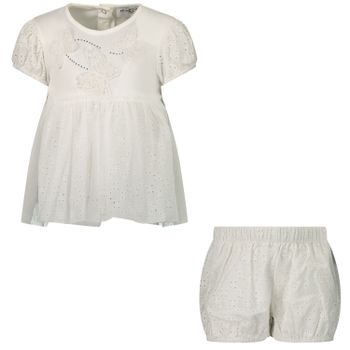 MonnaLisa 357502A6 babysetje off white Afbeelding van MonnaLisa 357502A6 babysetje off white