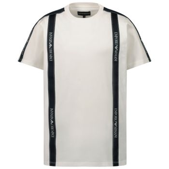 Armani 6H4TG4 kinder t-shirt off white Afbeelding van Armani 6H4TG4 kinder t-shirt off white