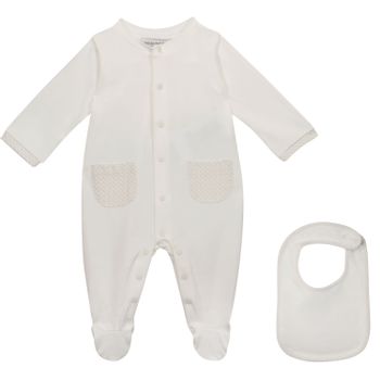Armani 8NNV03 Babystrampelanzug Creme Bild von Armani 8NNV03 Babystrampelanzug Creme