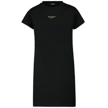Balmain 6O1091 kinderjurk zwart Afbeelding van Balmain 6O1091 kinderjurk zwart