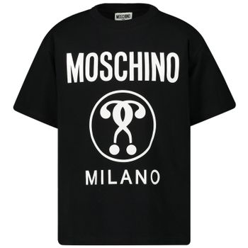 Moschino HNM02D kinder t-shirt zwart Afbeelding van Moschino HNM02D kinder t-shirt zwart