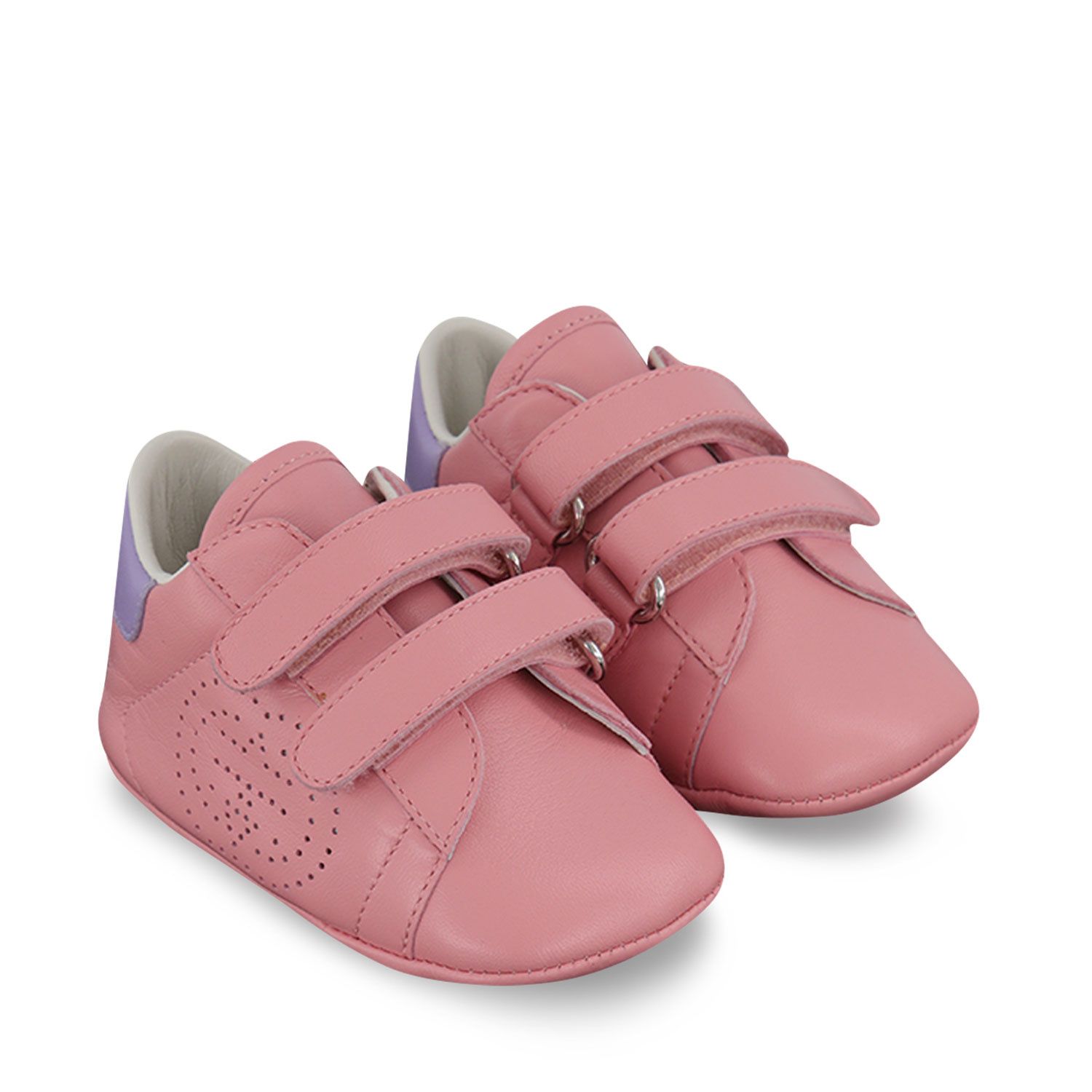 pink gucci baby shoes