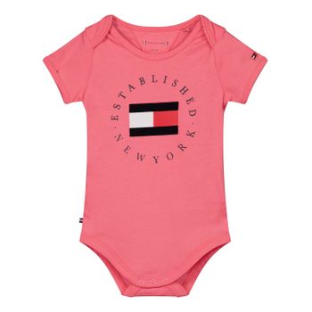Tommy Hilfiger KN0KN01289 rompertje roze Afbeelding van Tommy Hilfiger KN0KN01289 rompertje roze