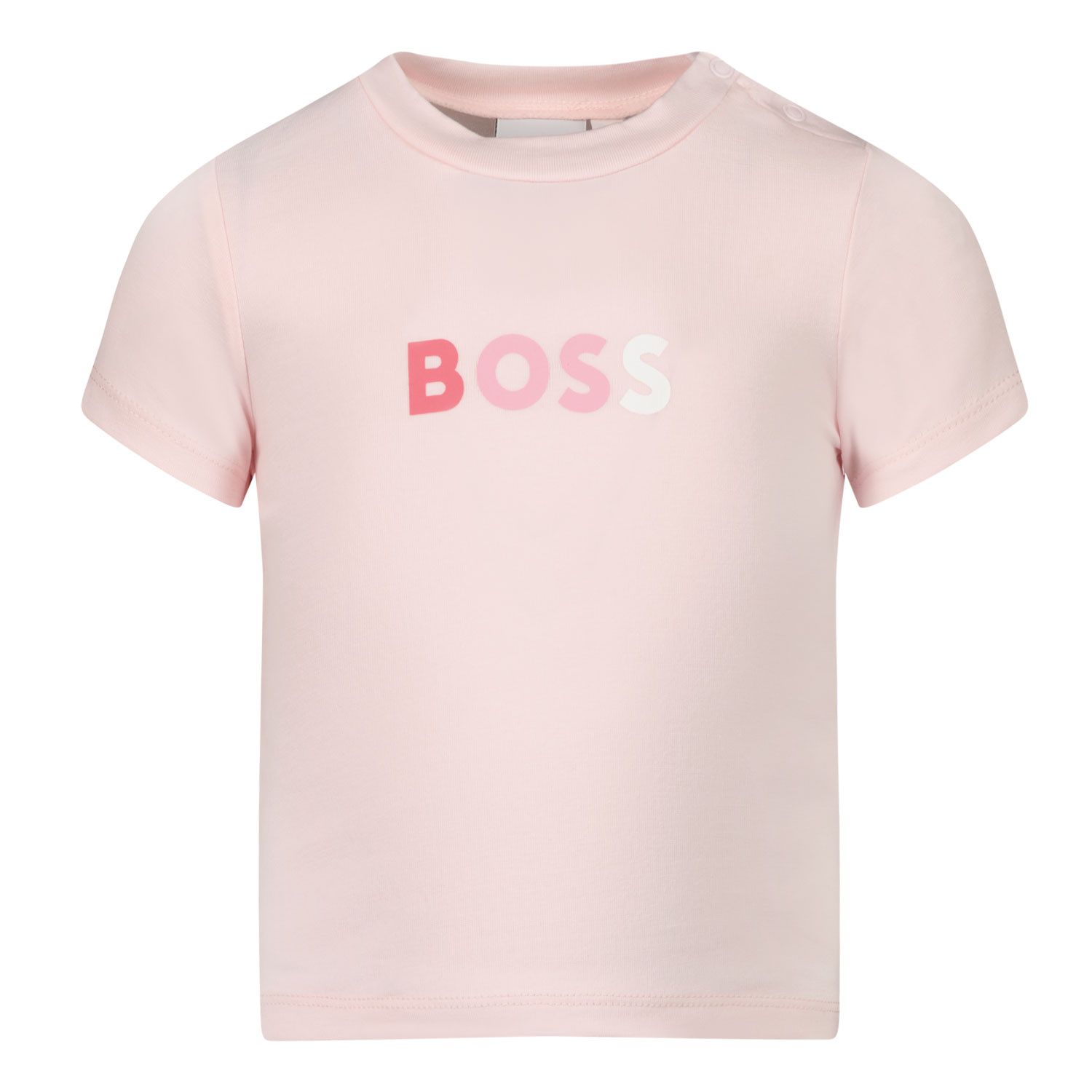 Afbeelding van Boss J95334 baby t-shirt licht roze