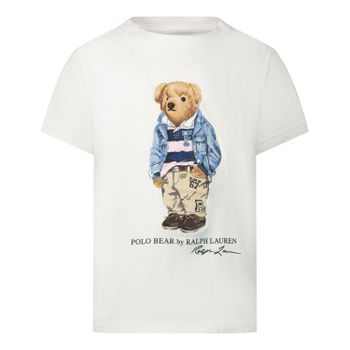 Ralph Lauren 785928 kinder t-shirt wit Afbeelding van Ralph Lauren 785928 kinder t-shirt wit