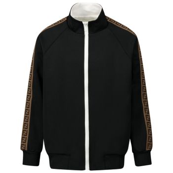 Fendi JUH011 kindervest zwart Afbeelding van Fendi JUH011 kindervest zwart
