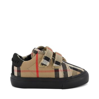 Burberry 8018492 kindersneakers beige/zwart Afbeelding van Burberry 8018492 kindersneakers beige/zwart