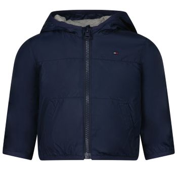 Tommy Hilfiger KN0KN01405 babyjas navy Afbeelding van Tommy Hilfiger KN0KN01405 babyjas navy