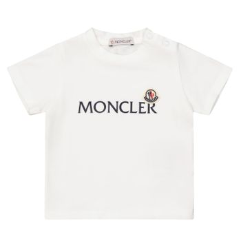 Moncler 9518C000028790M baby t-shirt wit Afbeelding van Moncler 9518C000028790M baby t-shirt wit