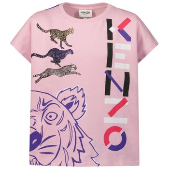 Kenzo k15537 kinder t-shirt licht roze Afbeelding van Kenzo k15537 kinder t-shirt licht roze