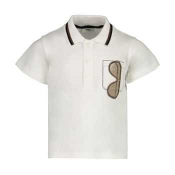 Fendi BMI196 baby polo wit Afbeelding van Fendi BMI196 baby polo wit