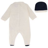Picture of Iceberg SETICE0101N baby playsuit white