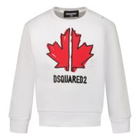 Picture of Dsquared2 DQ0703 baby sweater white