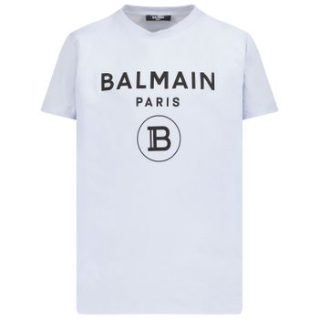 Balmain 6R8Q91 kinder t-shirt licht blauw Afbeelding van Balmain 6R8Q91 kinder t-shirt licht blauw