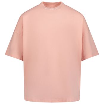 Palm Angels PGAA001F22JER001 kinder t-shirt roze Afbeelding van Palm Angels PGAA001F22JER001 kinder t-shirt roze