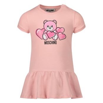 Moschino MDV091 babyjurkje licht roze Afbeelding van Moschino MDV091 babyjurkje licht roze