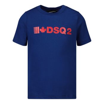 Dsquared2 DQ04D5 baby t-shirt cobalt blauw Afbeelding van Dsquared2 DQ04D5 baby t-shirt cobalt blauw