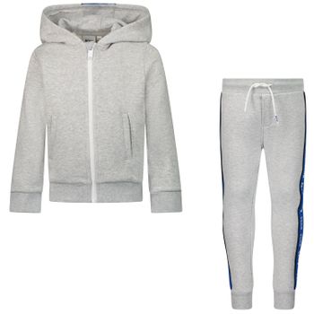 Boss J08063 baby joggingpak grijs Afbeelding van Boss J08063 baby joggingpak grijs