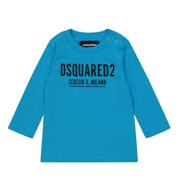 Dsquared2 DQ1298 baby t-shirt blauw Afbeelding van Dsquared2 DQ1298 baby t-shirt blauw