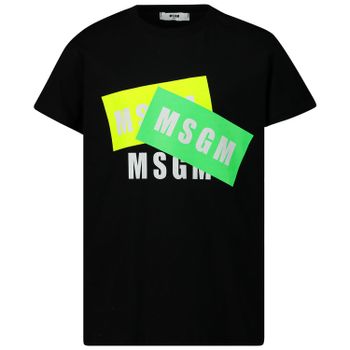 MSGM 22094 kinder t-shirt zwart Afbeelding van MSGM 22094 kinder t-shirt zwart
