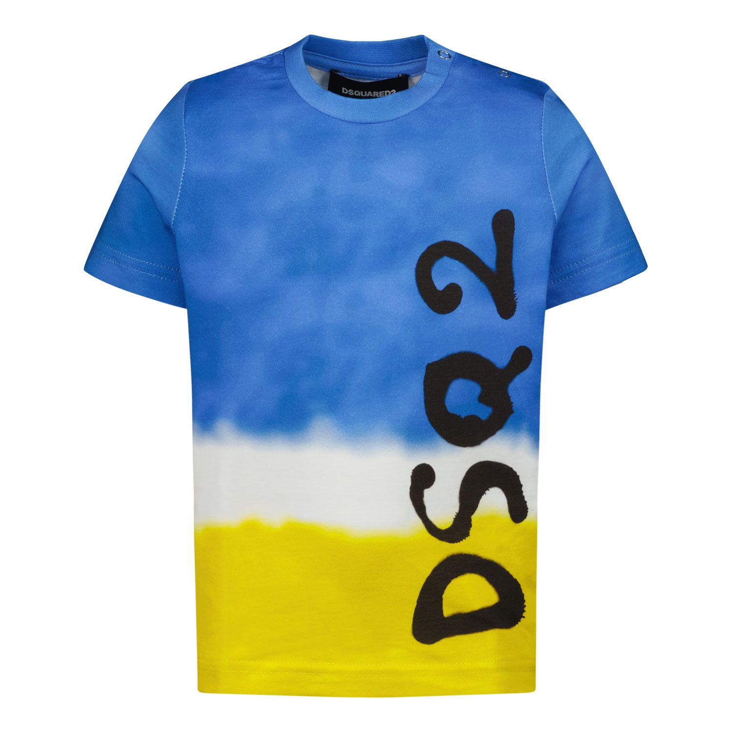 Picture of Dsquared2 DQ0967 baby shirt blue