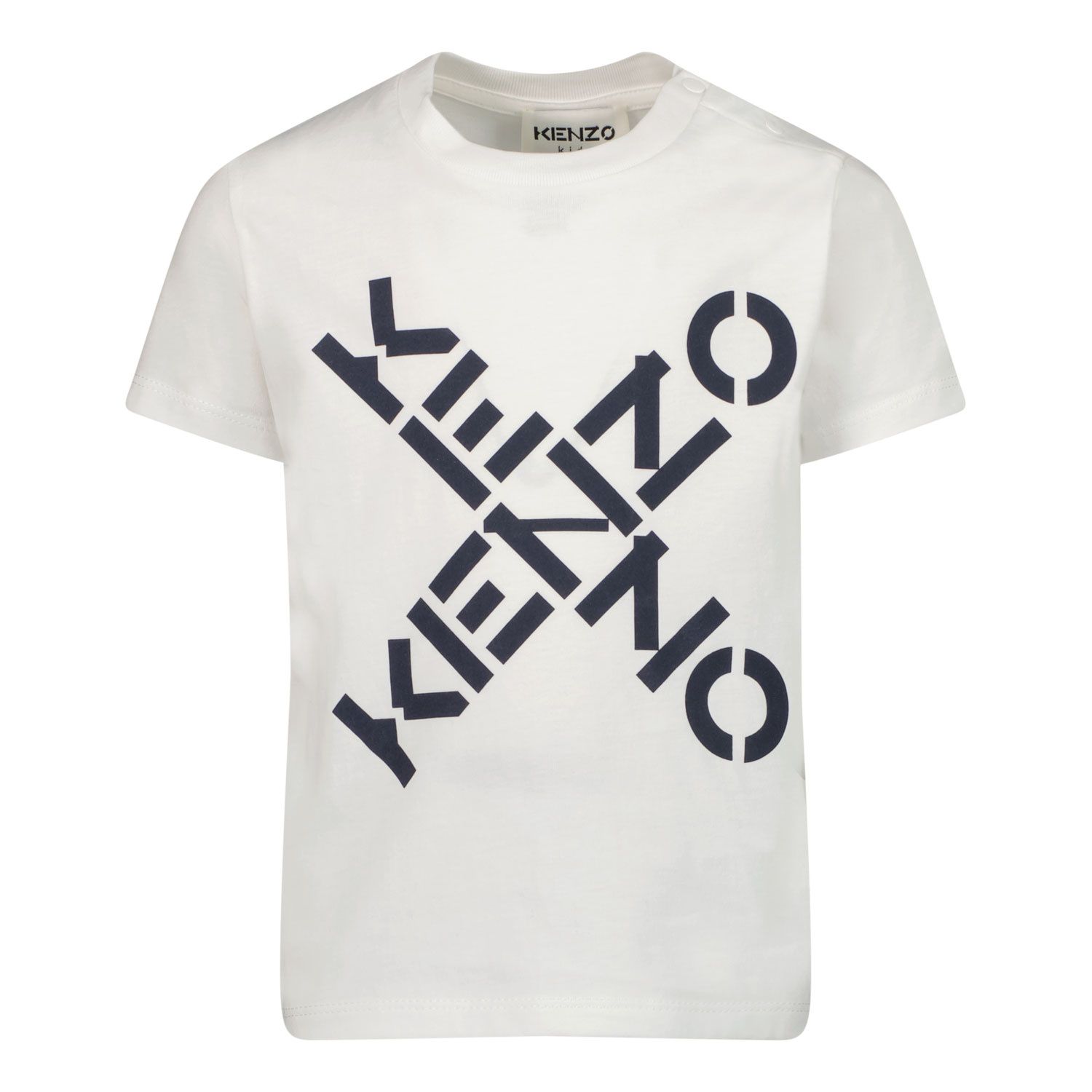 Picture of Kenzo K05395 baby shirt off white
