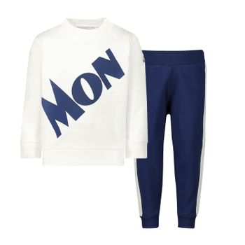 Moncler 8M70520 baby joggingpak off white Afbeelding van Moncler 8M70520 baby joggingpak off white