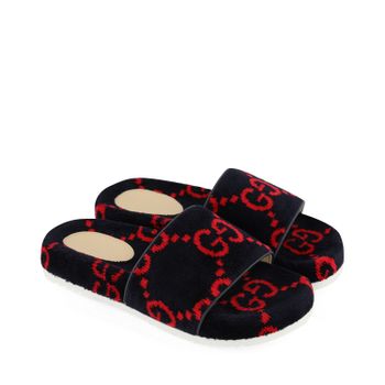 Gucci 603869 kinderslippers navy Afbeelding van Gucci 603869 kinderslippers navy