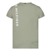 Picture of Tommy Hilfiger KB0KB07288B baby shirt olive green