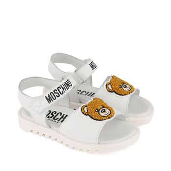 Moschino 63620 kindersandalen wit Afbeelding van Moschino 63620 kindersandalen wit