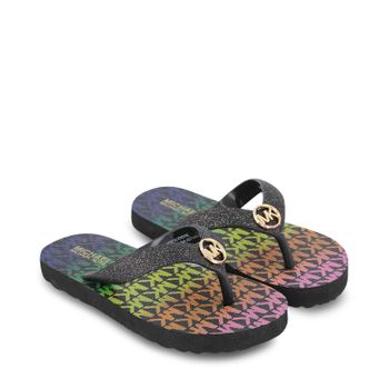 Michael Kors MK100026 kinderslippers zwart Afbeelding van Michael Kors MK100026 kinderslippers zwart