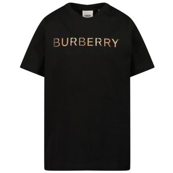 Burberry 8047889 kinder t-shirt zwart Afbeelding van Burberry 8047889 kinder t-shirt zwart