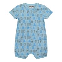 Picture of Moschino MUT02M baby playsuit light blue