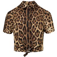 Afbeelding van Dolce & Gabbana L54S79 HS5E3 kinder t-shirt panter