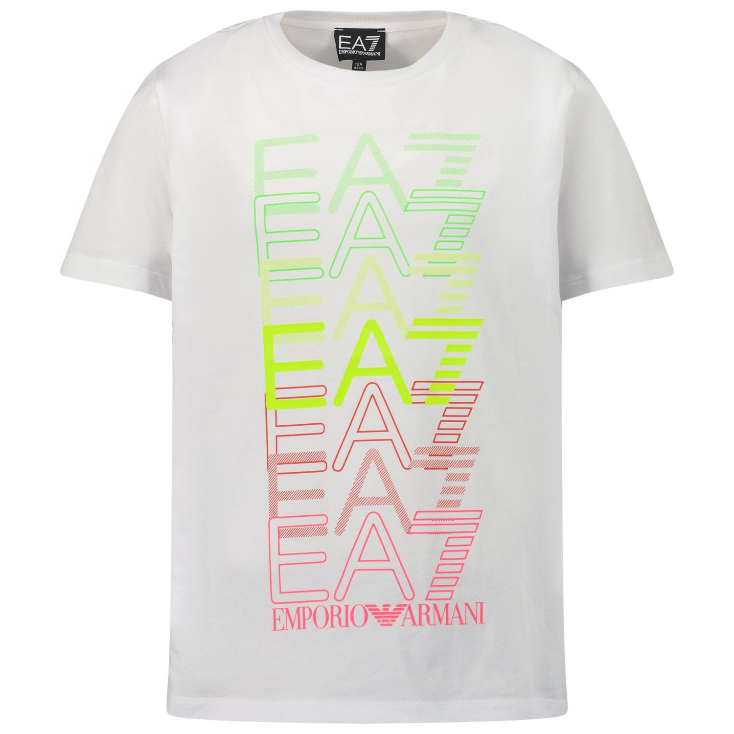 Afbeelding van EA7 3LBT63 BJ02Z kinder t-shirt wit