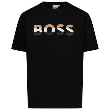 Boss J25M25 kinder t-shirt zwart Afbeelding van Boss J25M25 kinder t-shirt zwart