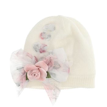 MonnaLisa 390002 babymutsje off white Afbeelding van MonnaLisa 390002 babymutsje off white